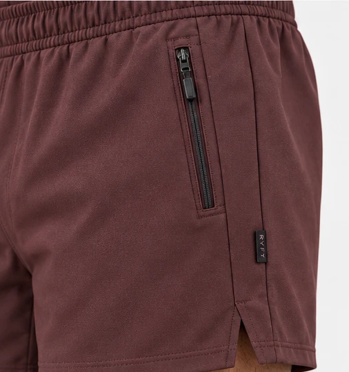 Session 7-inch Short in Oxblood construction detail