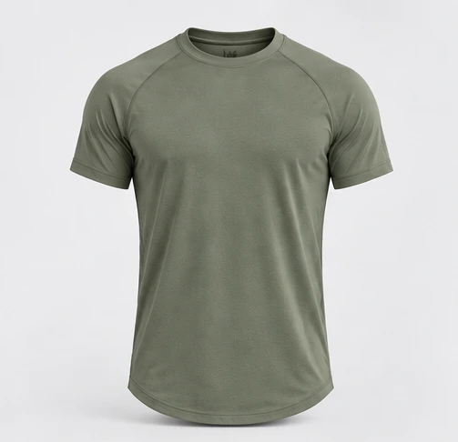Faded Olive Aero Raglan Tee garment view