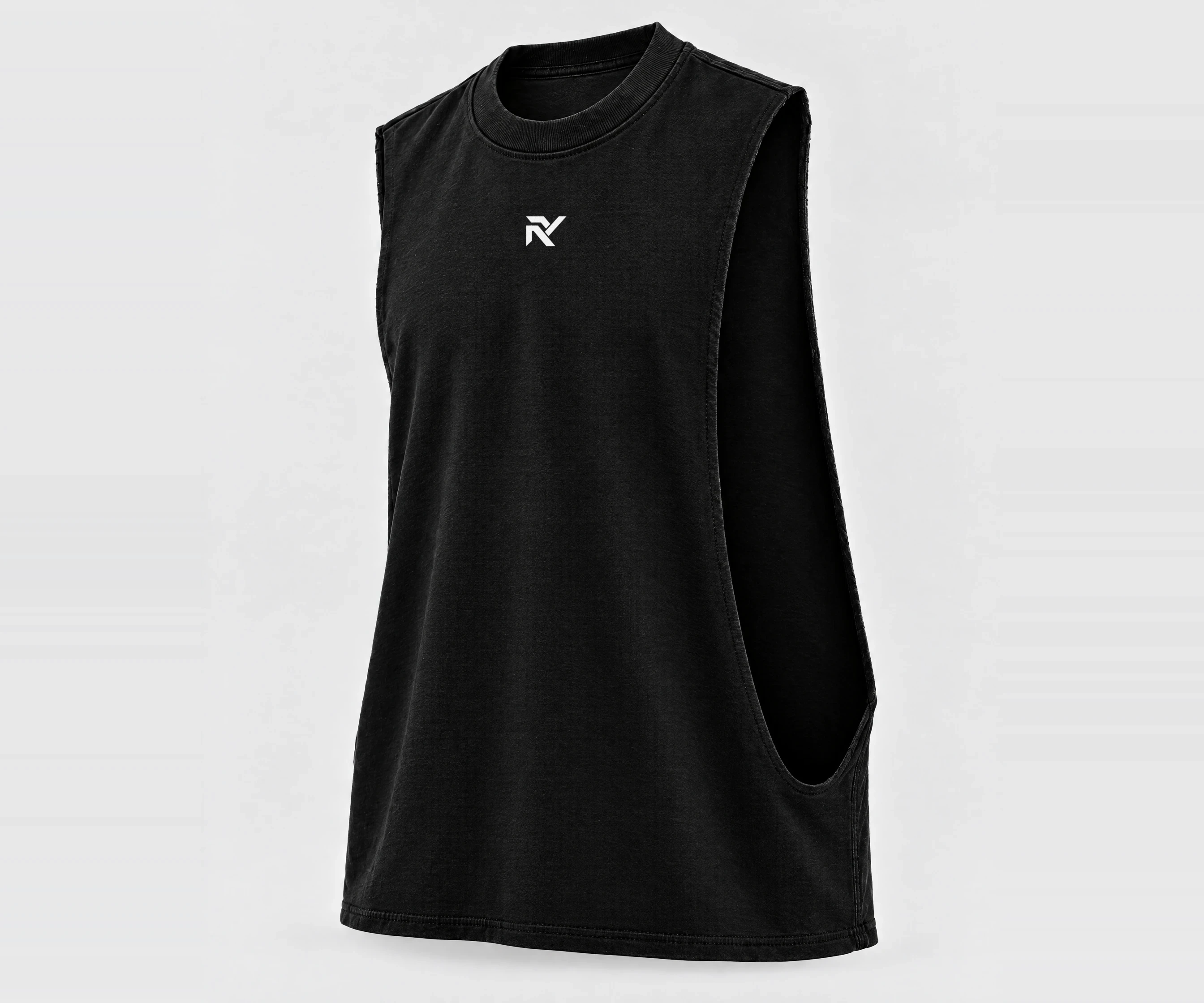 Campus Cutoff in Black, close three-quarter view