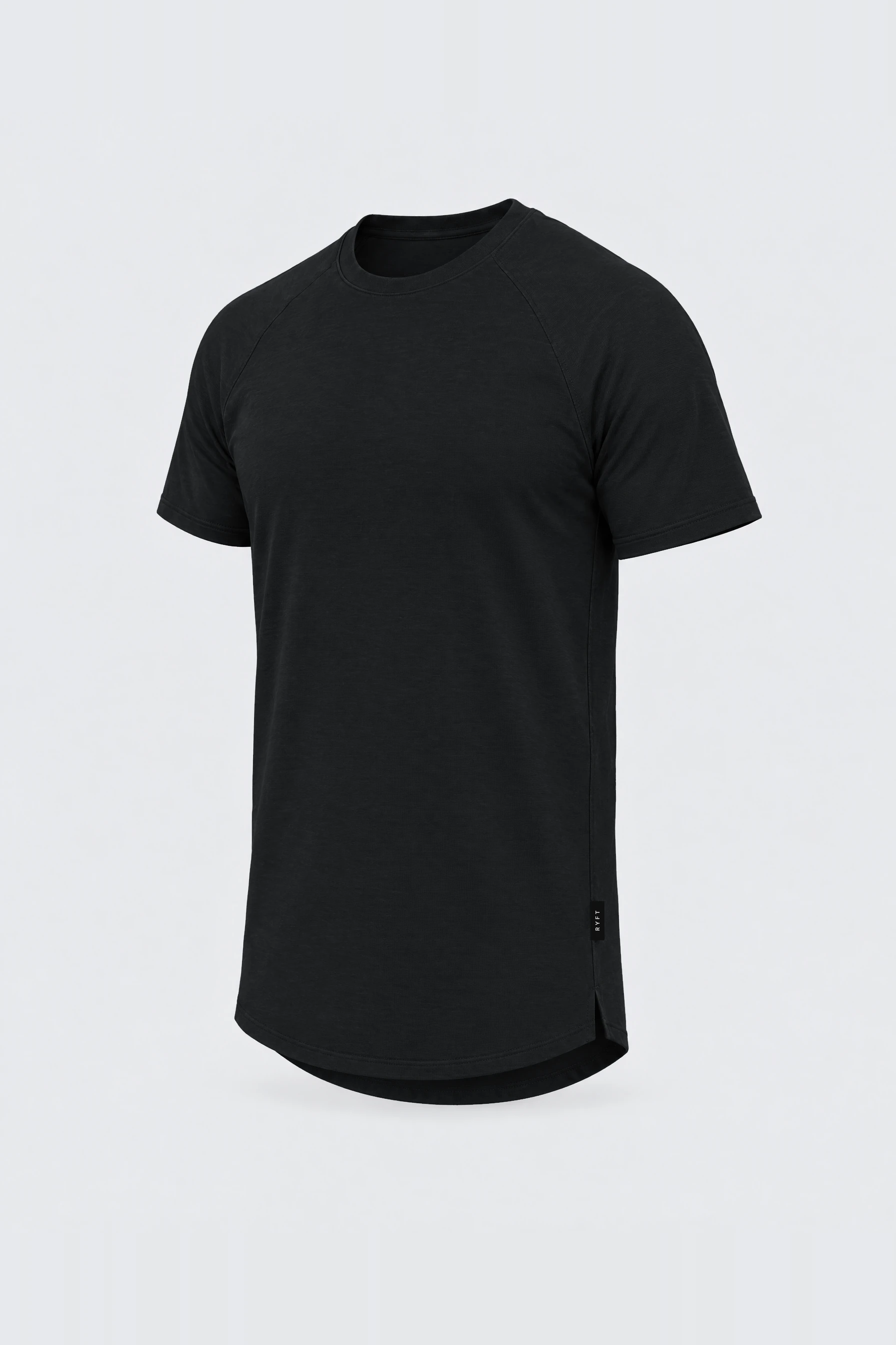 Obsidian Training Tee in Onyx, front left view