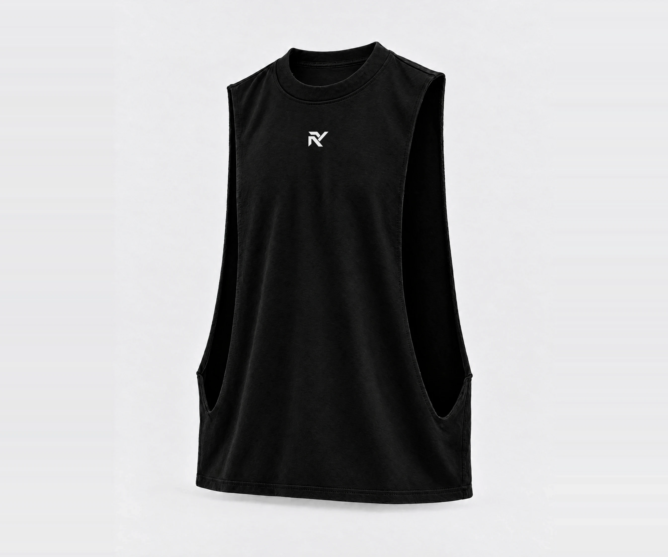 Campus Cutoff in Black, front, slight left view