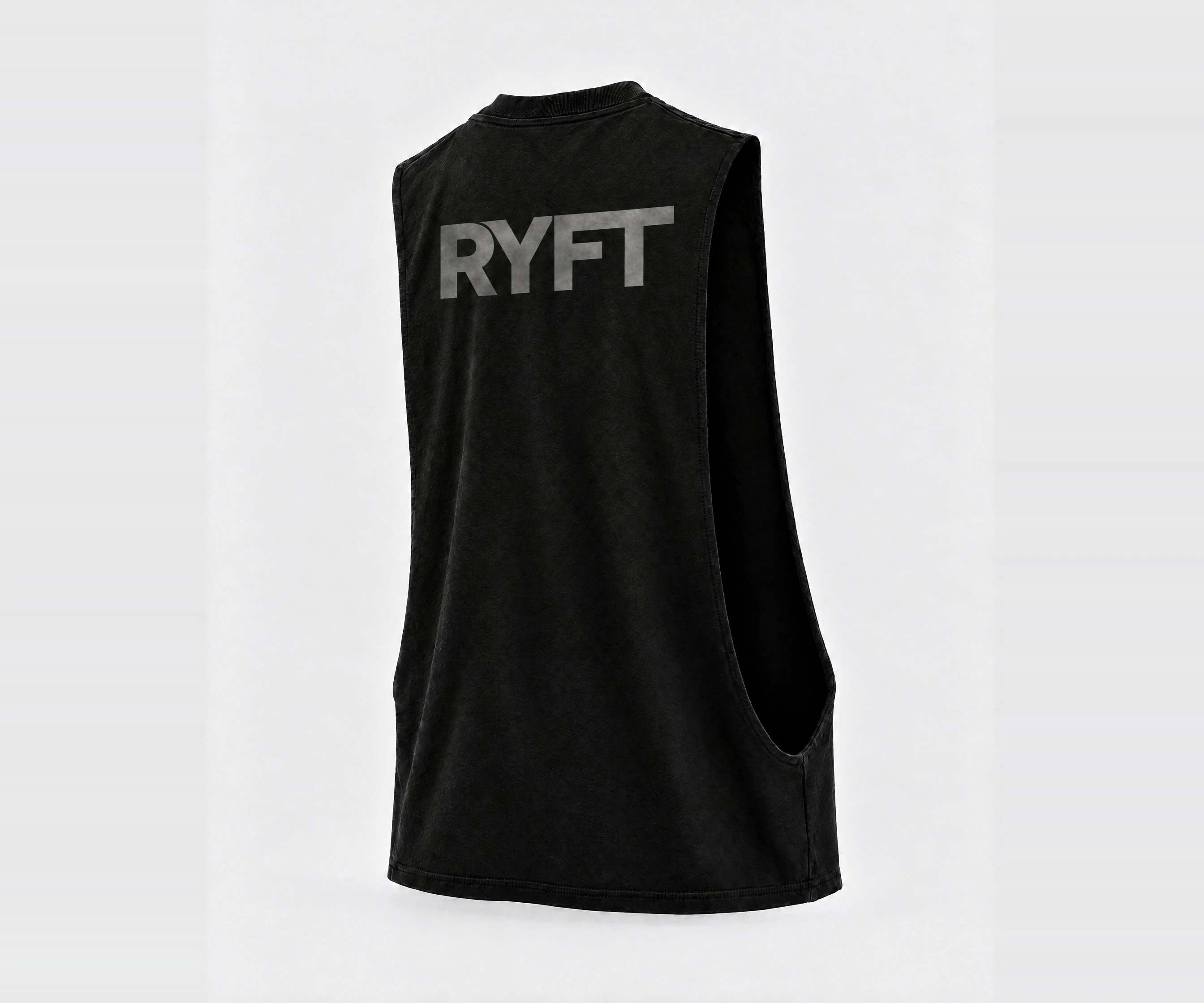 Campus Cutoff in Black, back right view