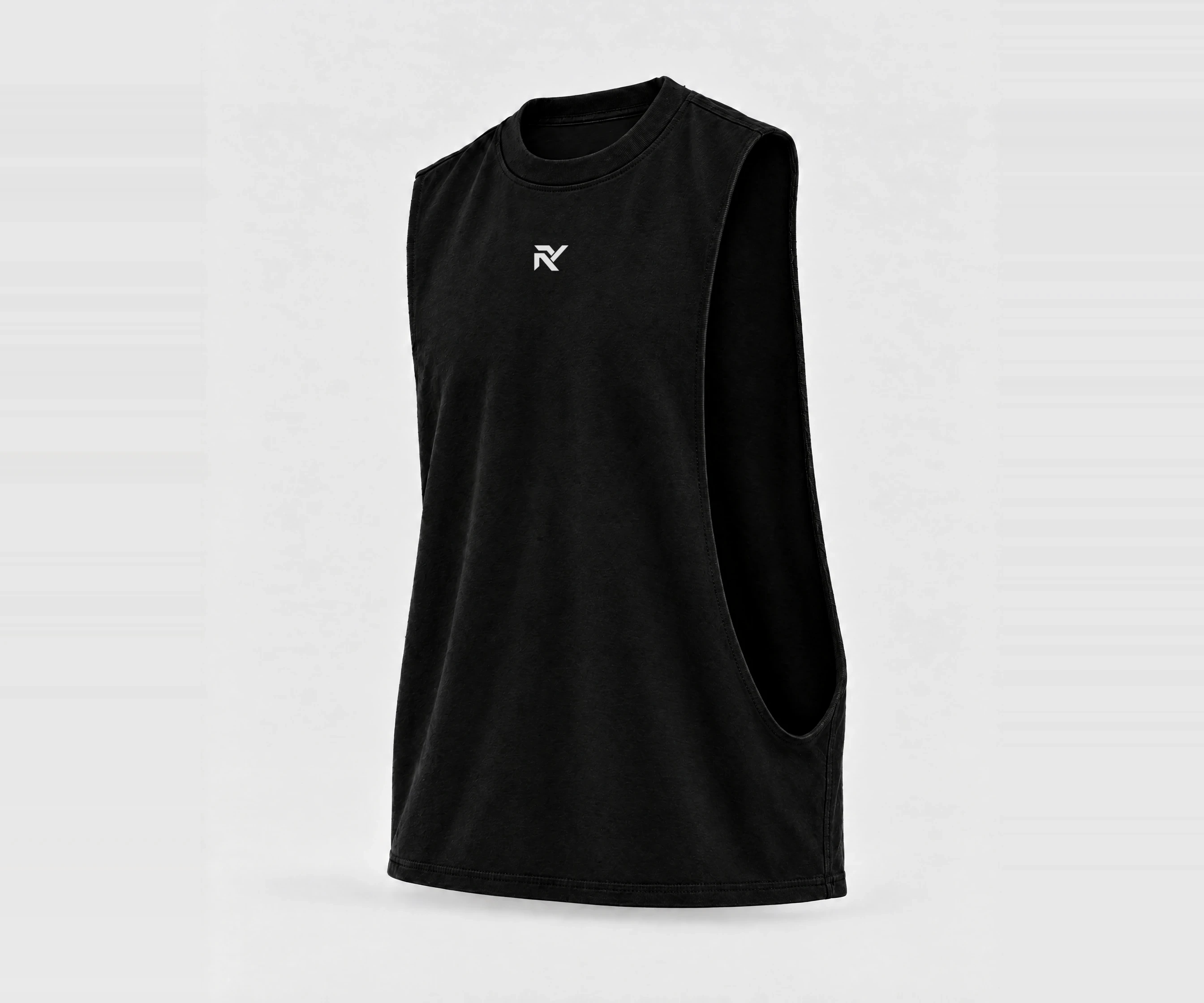 Campus Cutoff in Black, front right view
