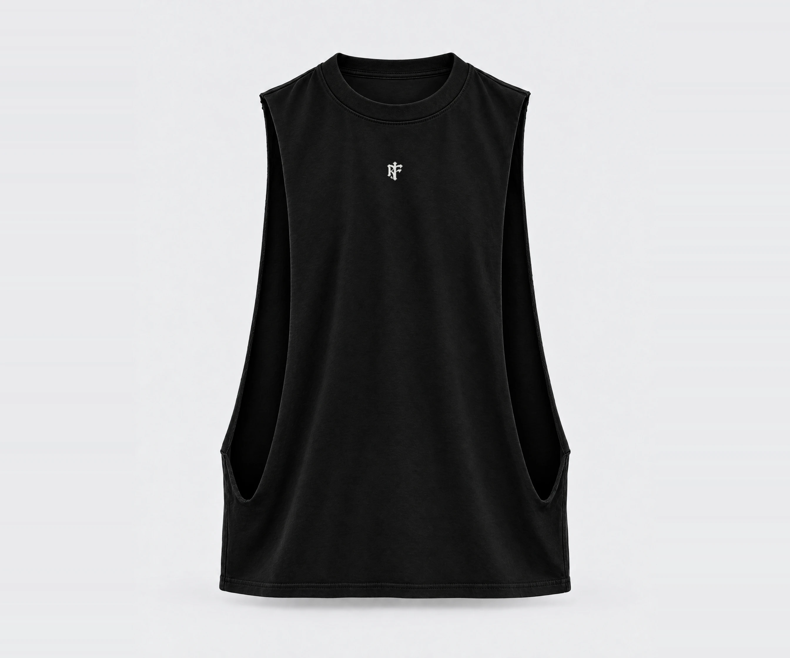 Campus Cutoff in Black, front view