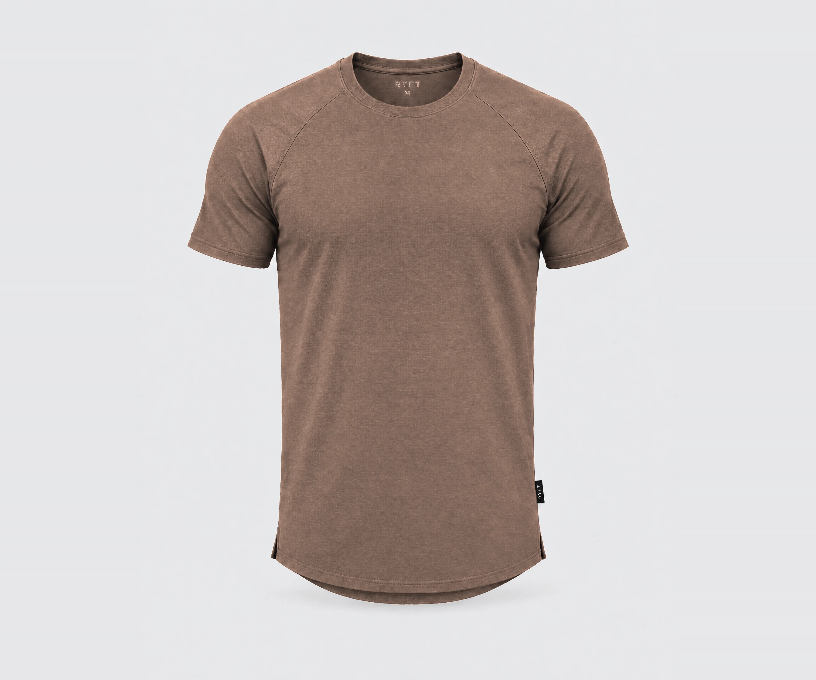 Obsidian Training Tee in Clay, front view