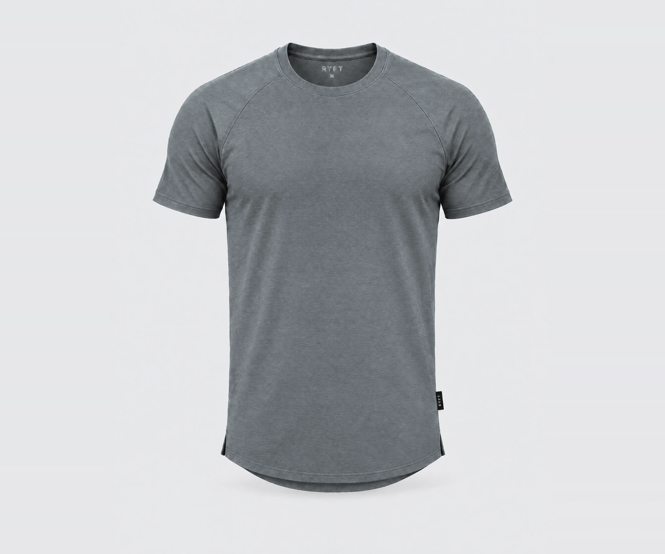 Obsidian Training Tee in Smoke, front view