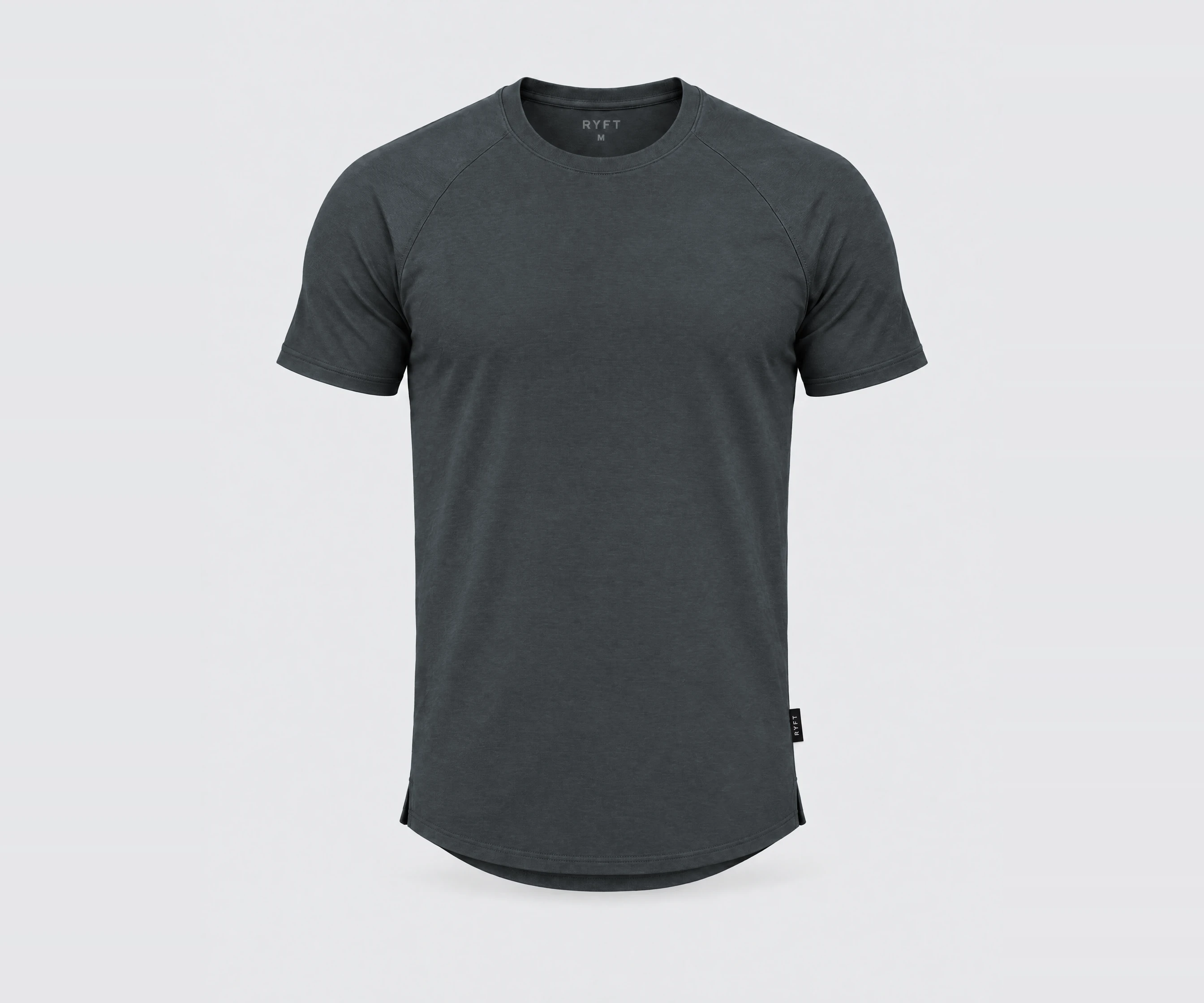 Obsidian Training Tee in Graphite, front view