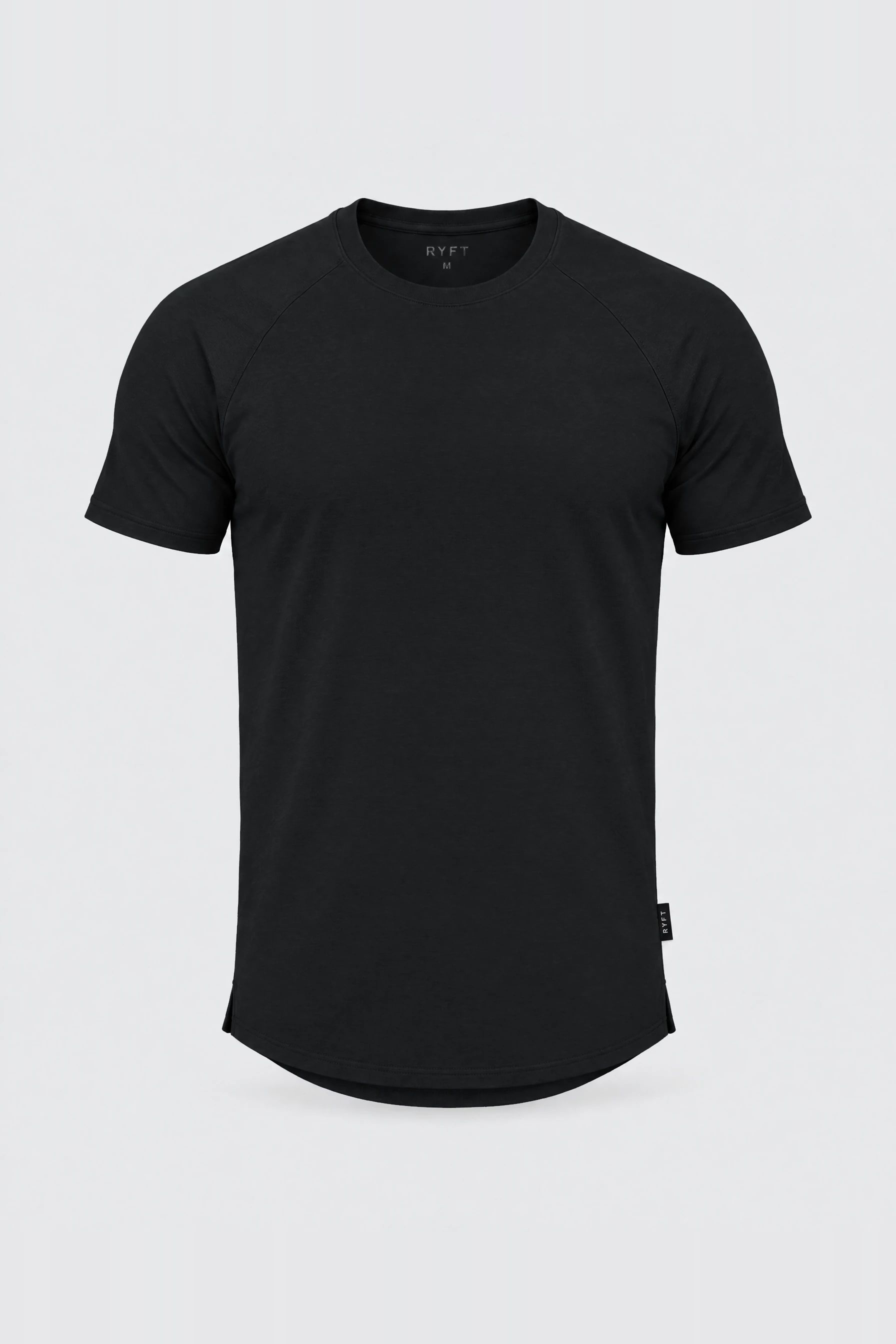 Obsidian Training Tee in Onyx, front view
