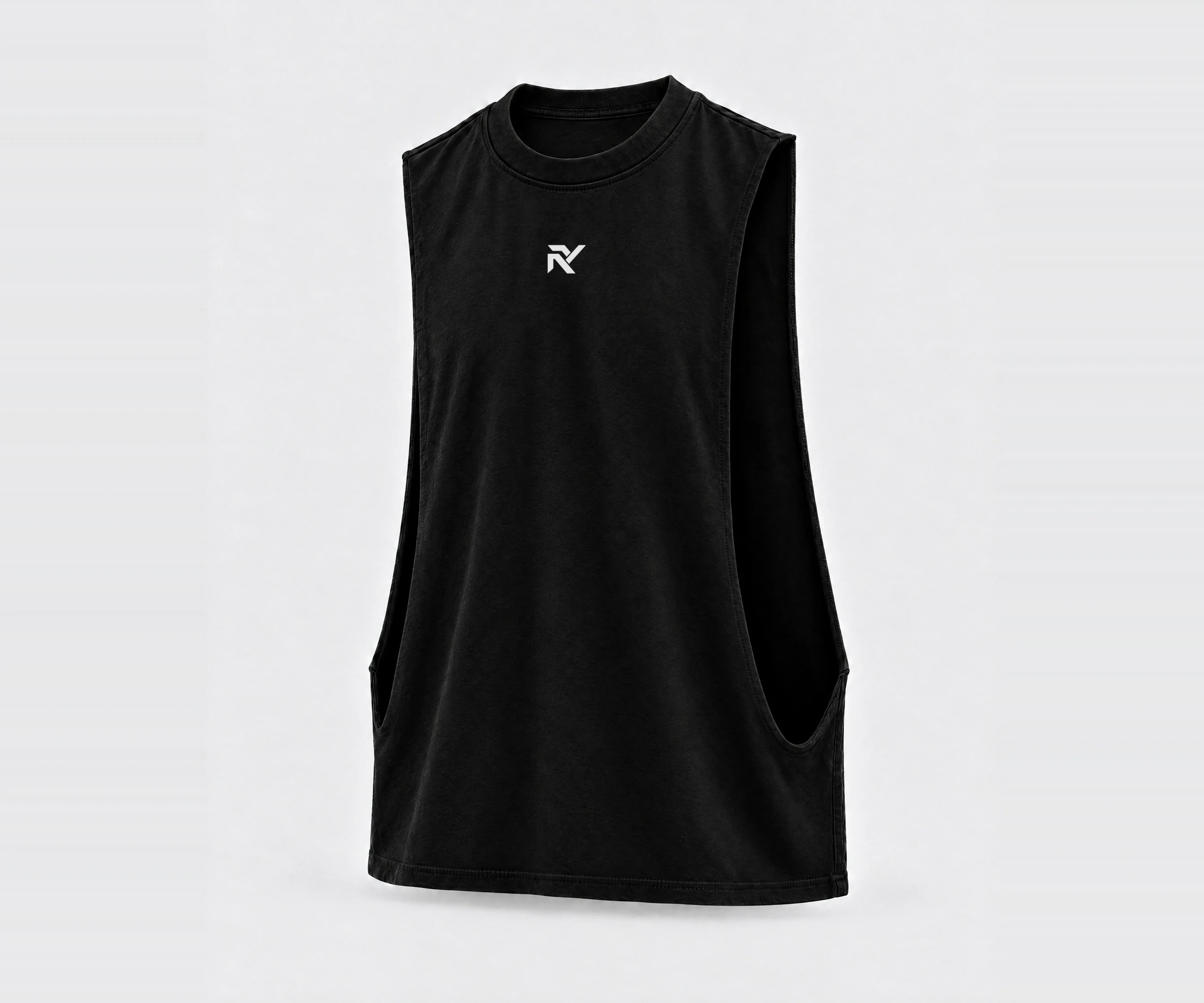 Campus Cutoff in Black, front, slight right view