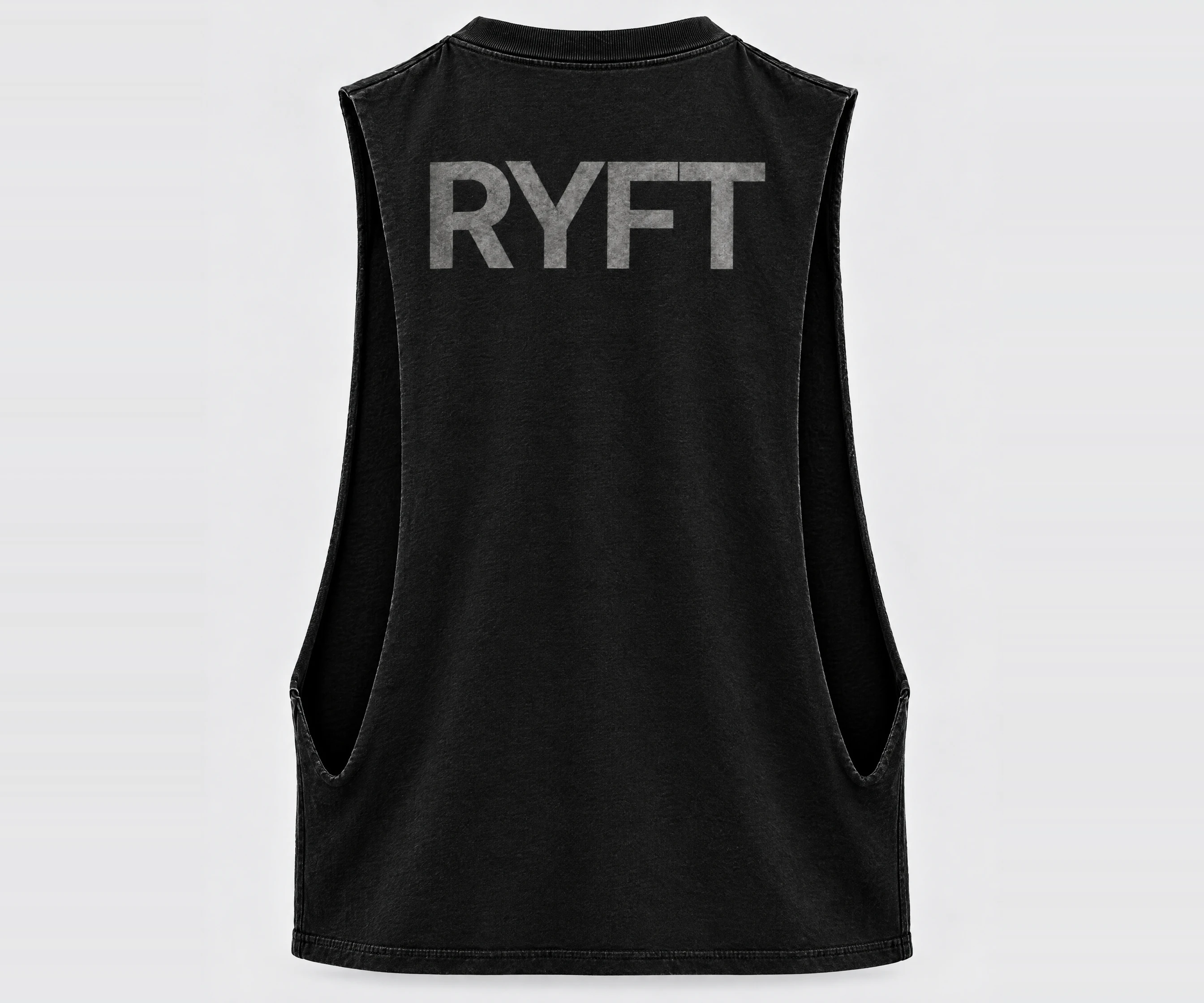 Campus Cutoff in Black, close back view