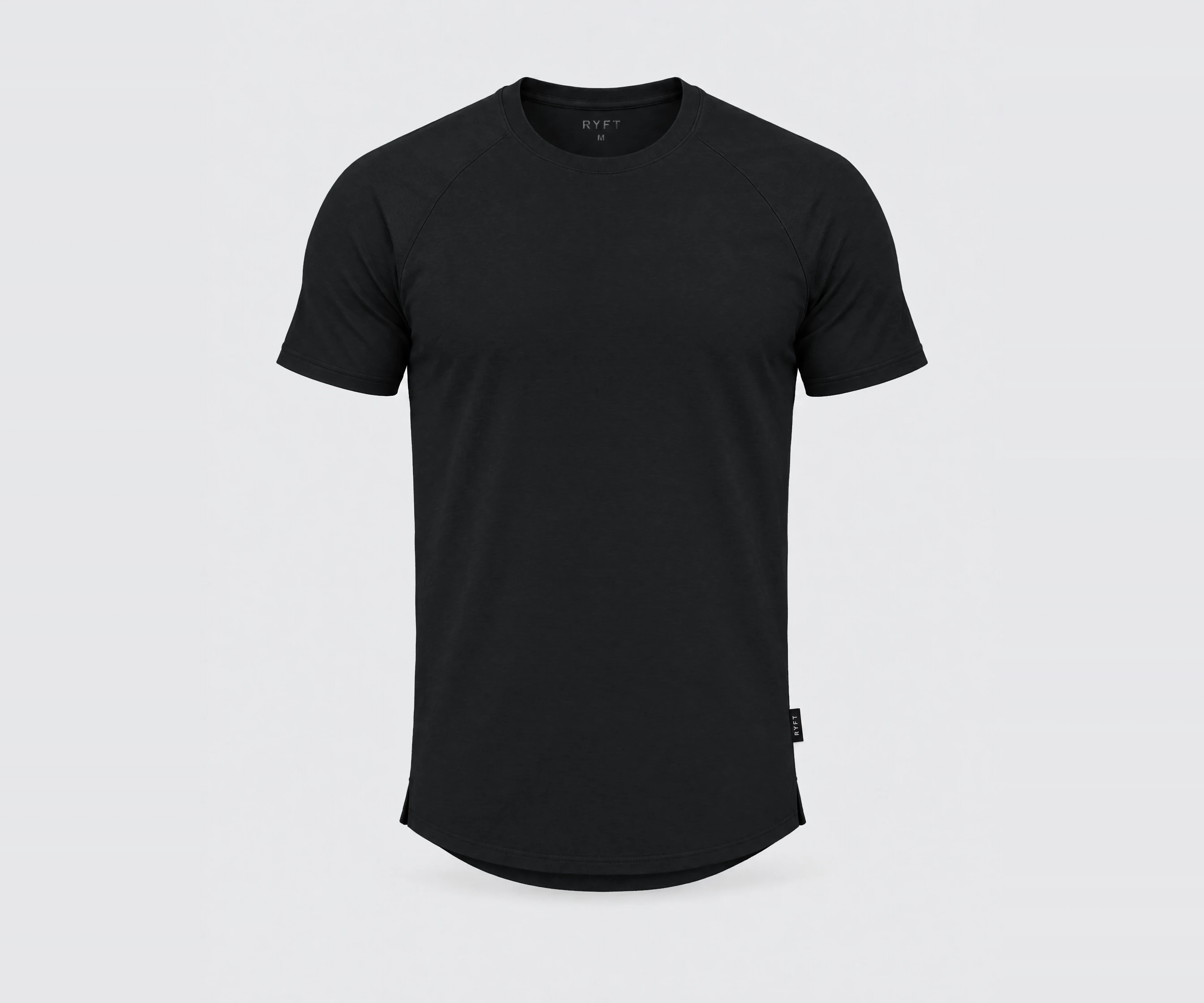 Obsidian Training Tee in Onyx, front view